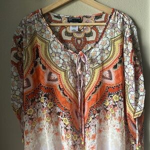 Sheer Bohemian Lightweight Flowy Blouse